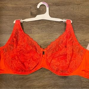 Auden Red Lace Bra- Size 46DD. NWT!
